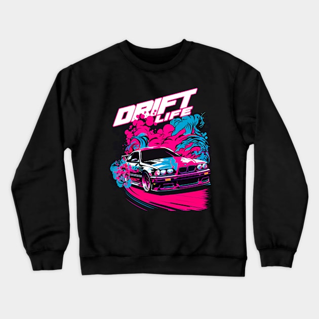 Drift Life Crewneck Sweatshirt by Wrap Shop